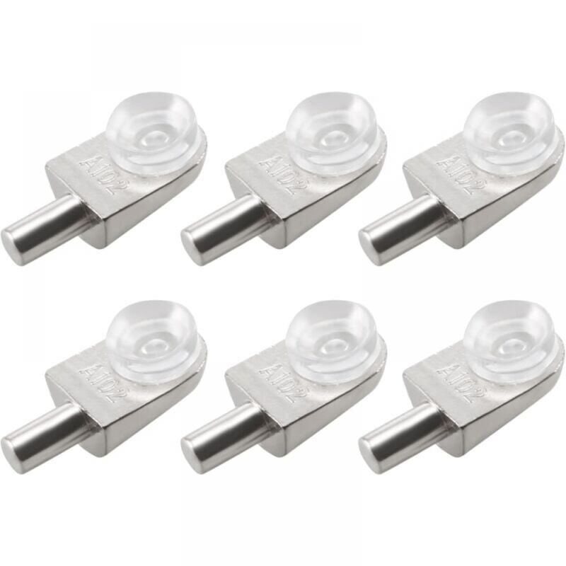 Cyslmuk - 20pcs Taquets étagère mural support d'étagère en verre en alliage de zinc ventouse