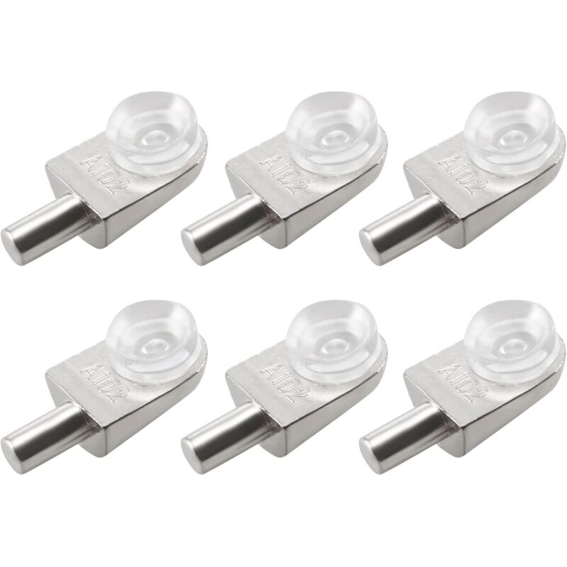 Sunxury - 20pcs Taquets étagère mural support d'étagère en verre en alliage de zinc ventouse