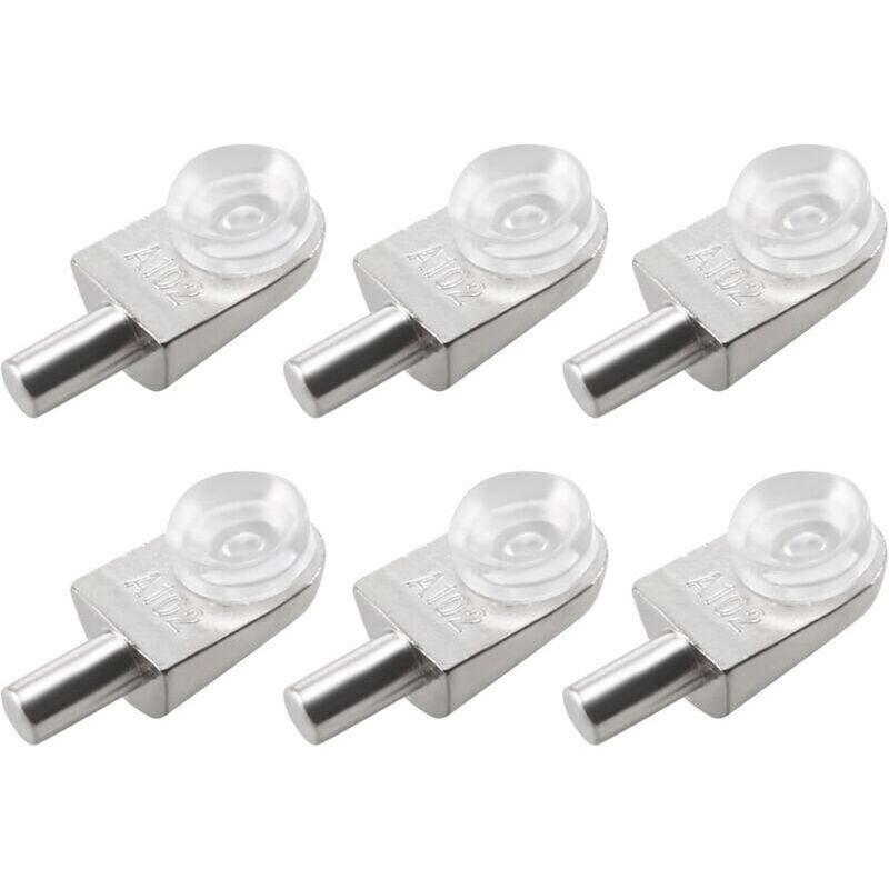 20pcs Taquets étagère mural support d'étagère en verre en alliage de zinc ventouse,de