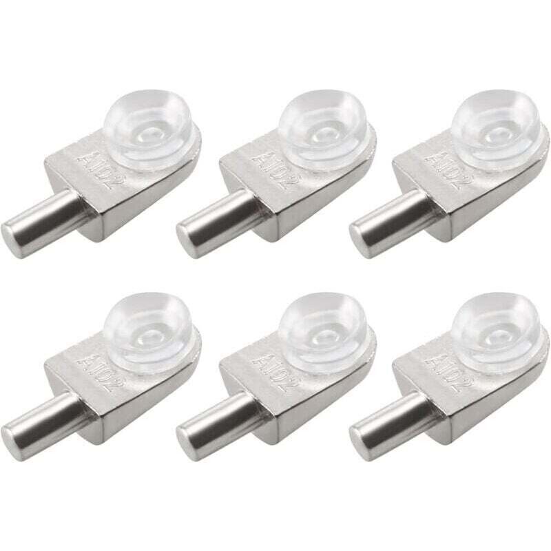 20pcs Taquets étagère mural support d'étagère en verre en alliage de zinc ventouse,de