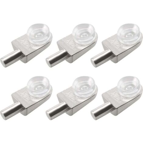 20pcs Taquets étagère mural support d'étagère en verre en alliage de zinc ventouse,de