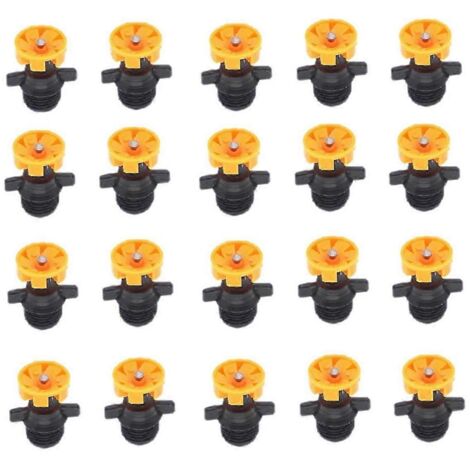20pcs Thread Automatic Rotation 360 Degree Watering Nozzle for Sprinkler Garden Flower Vegetable Irr