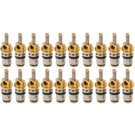 20pcs Tic de noyau de soupape à haute pression pour la plupart des pneus de climatisation de voiture automobile Remplacement de pneu Remplacement de Peugeot