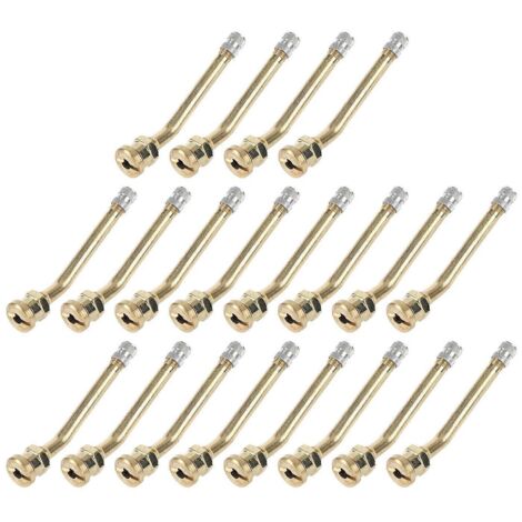 20PCS Tiges de valve en cuivre, étanchéité parfaite, anti-rouille, pour camion, remorque, camping-car, tondeuse