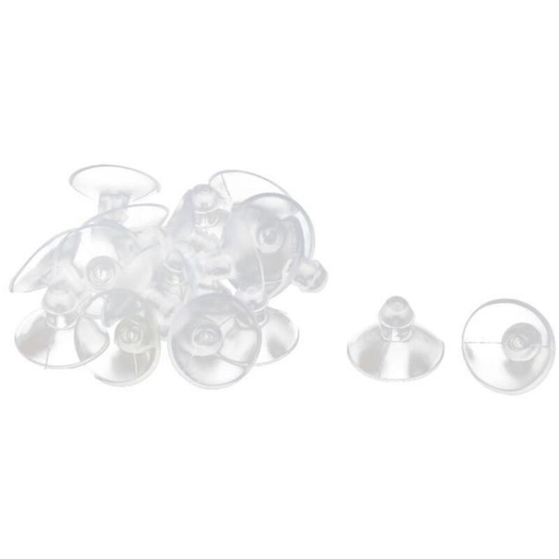 20Pcs Ventouses Anti-collision Transparente en Caoutchouc pour Verre Maison Coussinet Suspension à Ventouse 18mm Dia