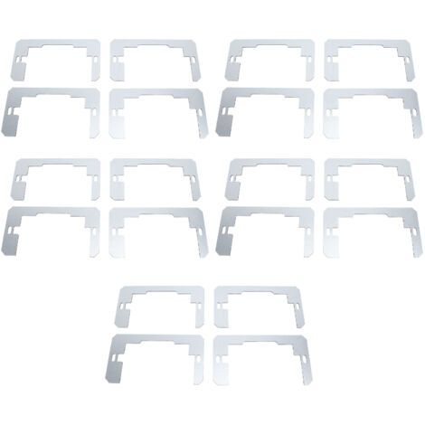 20PCS Wall Plate Spacer Zinc Plated Steel Flush Fit Device Leveling Plate for Fixing Wall Receptacle Outlet Electrical Box