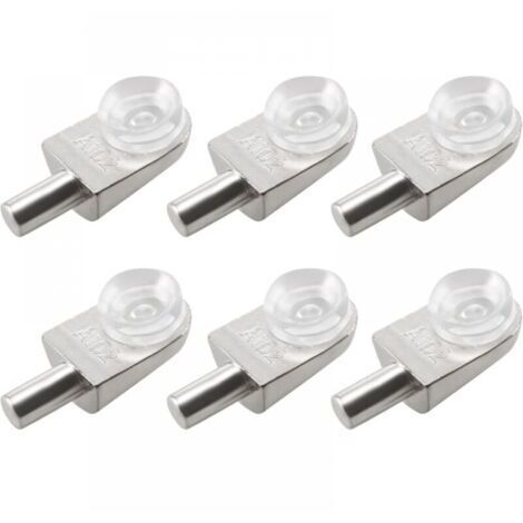 20pcs Wall Shelf Pegs, Zinc Alloy Glass Shelf Support, Suction Cup