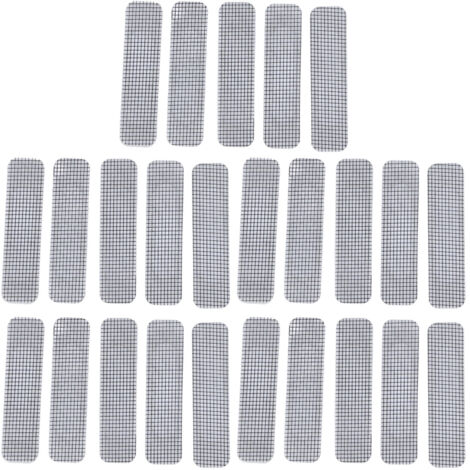 20PCS Window Screen Repair Patches Stainless Steel Self Adhesive Covering Mesh Tape Set for Window Door Tears Holes