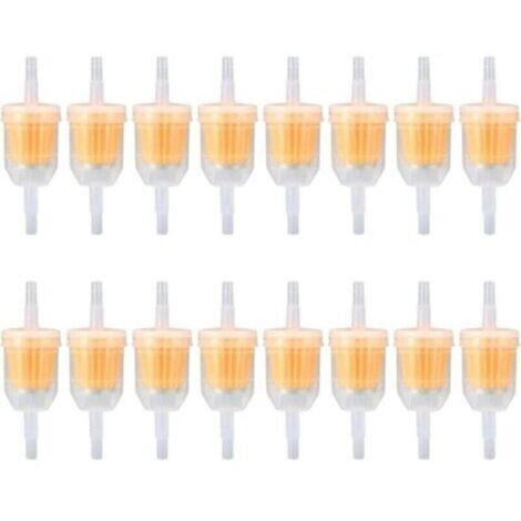 20Pièces Filtres à Essence en Ligne, Filtres à Carburant, Filtre à Essence Universel à Vitesse de Filtration pour moto 6-8 mm, Scooter, Moto, Générateur, Tondeuse à Gazon, Auto