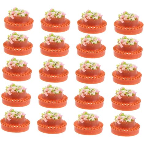 20pièces Pots De Fleurs Plastique Ronds De Mini Parterres pour Maison De