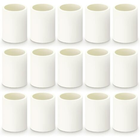 20pièces PVC Nettoyage Bouchon 20mm BSP Mâle, Adaptateur de capuchon d'extrémité, Fermeture bouchon raccordement tuyauterie pour la maison ou l'industrie, Ligne d'eau plomberie 2 Way 25mm