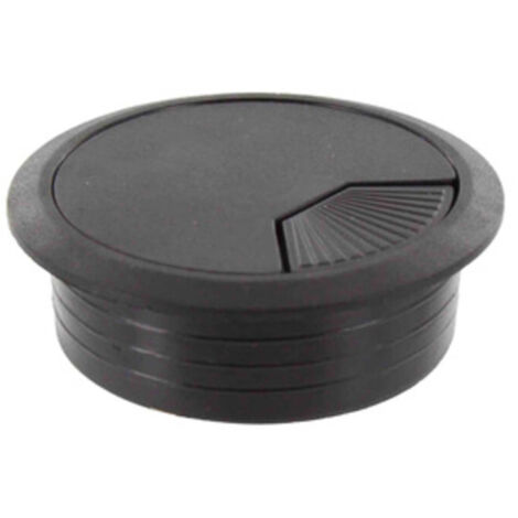 20PZ BOCCHETTA PASSACAVI D 60 MM PLASTICA NERO