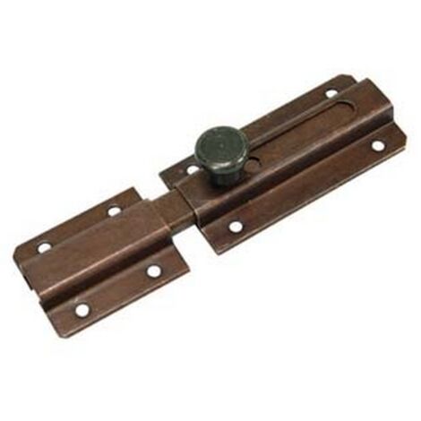 20PZ CATENACCIO TRASVERSALE LEGGERO RICOPERTO CON INCONTRO ART.215 mm.80x38 in acciaio bronzato