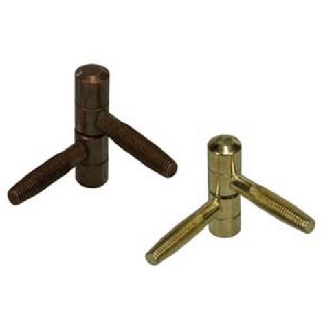 20PZ CERNIERE ANUBA NORMALI IN ACCIAIO - ø mm.11 mod.119 (B.00119.11.02) bronzat