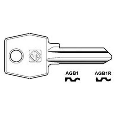 20PZ CHIAVI PER CILINDRI AGB 5 SPINE GRANDI  - AGB1R SX