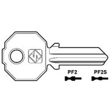 20PZ CHIAVI PER CILINDRI PREFER 4 SPINE GRANDI - PF2S sottile