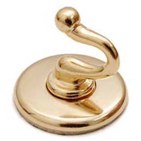 20PZ GANCI ADESIVI SMERALDO ORO - ø mm.36