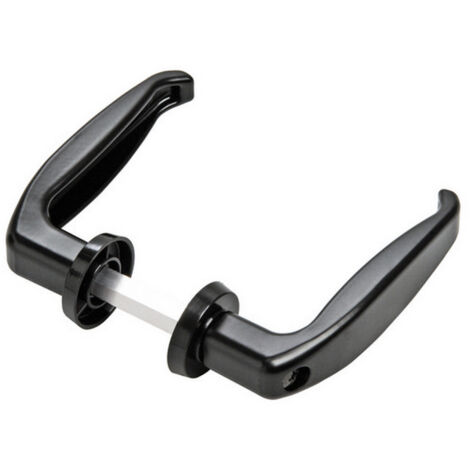 20PZ MANIGLIA PER CANCELLI col. Nero art. 210 distanza mm. 60-70