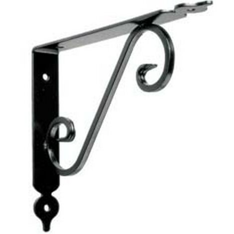 20PZ MENSOLE ORNAMENTALI BRACKETS NERE - mm.110x140x25