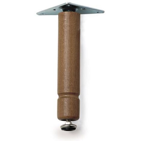 20PZ PIEDINO REGOLABILE CON PIASTRA Col. Noce cm. 10