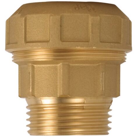 20PZ RACCORDO DIRITTO IN OTTONE ATTACCO MASCHIO Art. 715  mis. 1/2x20