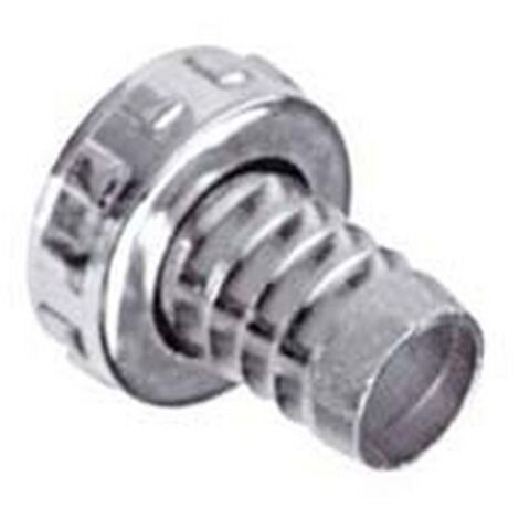20PZ RACCORDO PORTAGOMMA OTTONE CROMATO PER RUBINETTO - ghiera 1" in ottone crom