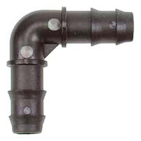 20PZ RACCORGO PORTAGOMMA GOMITO A 90° IN POLIPROPILENE - ø mm.25