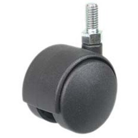 20PZ RUOTE DOPPIE IN NYLON CON PERNO - ø mm.30 perno ø mm.8x15