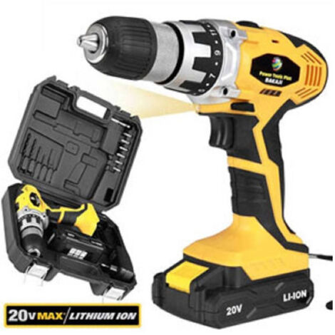 20v Cordles Mandrino 13 Mm Luce Led Work