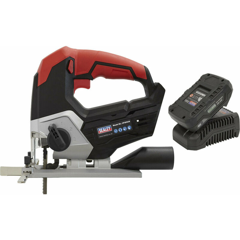 Loops - 20V Cordless Jigsaw Kit - Variable Speed Control - Includes Battery & Charger