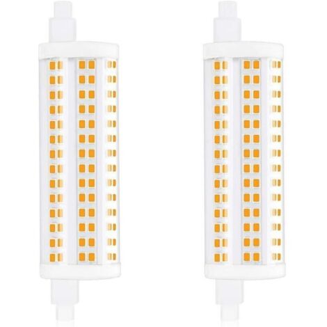 20W 118mm R7s Dimmable Ampoule LED J118 Lumière du jour 4000K 2200lm double extrémité spot équivaut à 200W ampoule halogène pour maison, salon, balcon, hôtel, restaurant, etc(2pcs) [Classe éner
