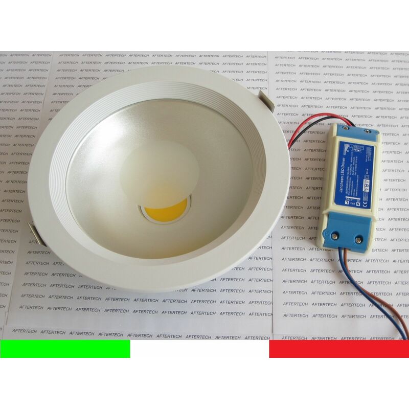 Aftertech - 20w cob 180° faretto faro da incasso