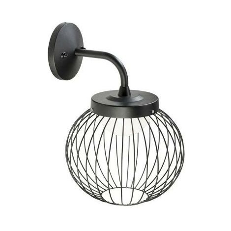 20W Led 4000K Wandleuchte Cage Black Line