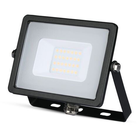 VTAC 20W LED Flutlicht Schwarzes Gehäuse V-TAC Pro IP65 Samsung Chip Farbtemperatur: Kühles Weiß 6400K