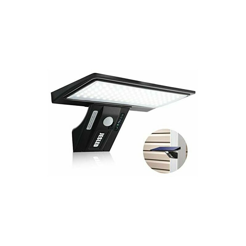 Ineasicer - Lampe Solaire Extérieur, 2600mAh Détecteur de Mouvement éclairage Solaire Extérieur étanche Sans Fil Lampe de Sécurité lampe Mural pour