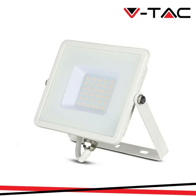 Image of 20w Led Proiettore Smd Samsung Chip G2 Corpo Bianco 3000k