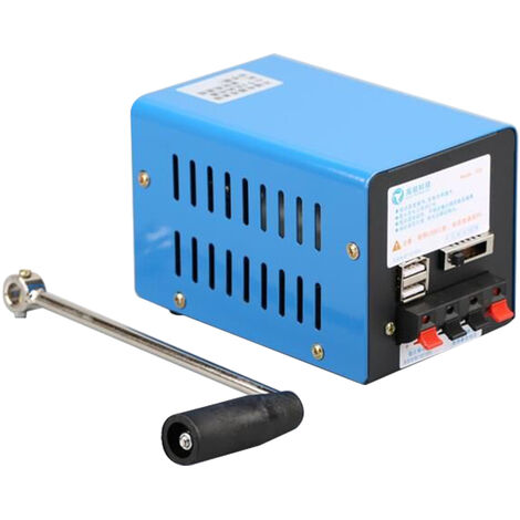 20W multifunción manual portátil manivela generador, emergencia supervivencia fuente de alimentación