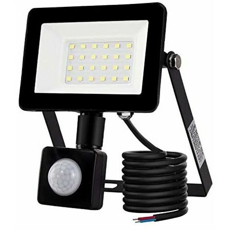 20W Outdoor LED Floodlight Motion Sensor Light 6500K Outdoor LED Spotlight, IP66 with Motion Sensor Security Lamp, for Garden Patio Lawn Party Outdoor LED Lighting