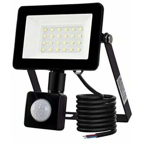 20W Outdoor LED Floodlight with Motion Sensor, 6500K LED Floodlight Outdoor IP66 with Motion Sensor Security Lamp for Garden Patio Lawn Party LED Outdoor Lighting