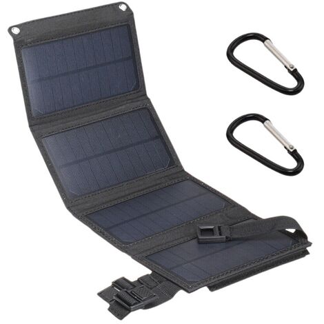 20W Pliable USB Panneau Solaire Chargeur Panneau Solaire Sac Extérieur Urgence Powerbank