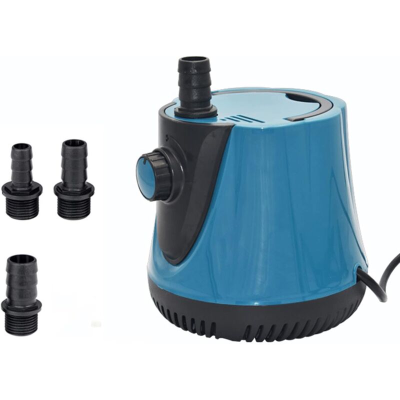 20W Pompe à Eau Submersible 1000L/H avec 3 Buses pour Aquarium Fish Tank étang Fontaines Jardin Système
