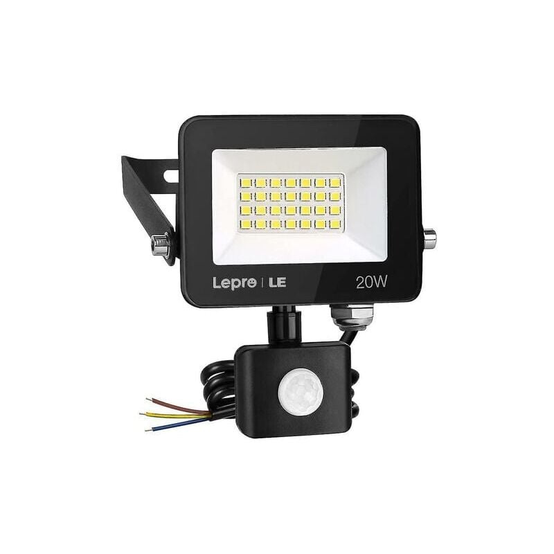 SNQ - 20w Security Lights Outdoor Motion Sensor 1700 Lumen Pir Light Ip65 Waterproof Motion Sensor Flood Light Ultra Thin Garden Light Security