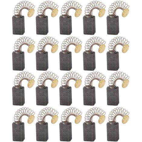20x Balai en charbon, charbon moteur, 5mm x 8mm x 12mm pour outils électriques comme ponceuse d'angle, ponceuse orbitale