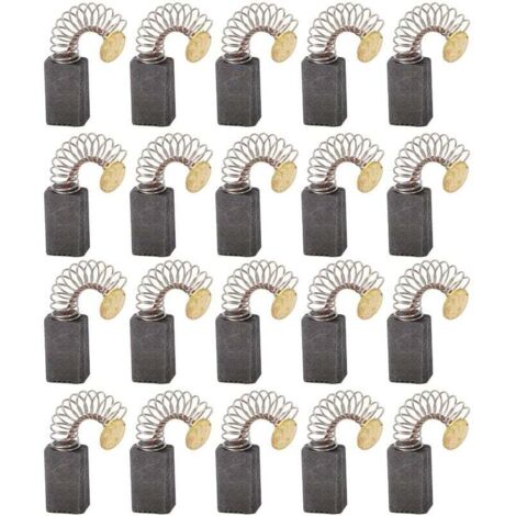 20x Balai en charbon, charbon moteur, 5mm x 8mm x 12mm pour outils électriques comme ponceuse d'angle, ponceuse orbitale
