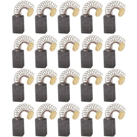 20x Balai en charbon, charbon moteur, 5mm x 8mm x 12mm pour outils électriques comme ponceuse d'angle, ponceuse orbitale