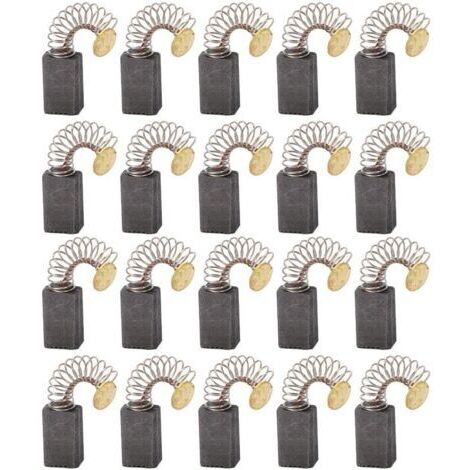 20x Balai en charbon, charbon moteur, 5mm x 8mm x 12mm pour outils électriques comme ponceuse d'angle, ponceuse orbitale