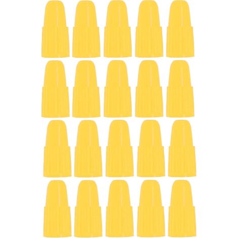 20x Bouchon de valve capuchon en plastique presta Pneu Vélo Moto Auto Voiture Quad Trottinette, Jaune