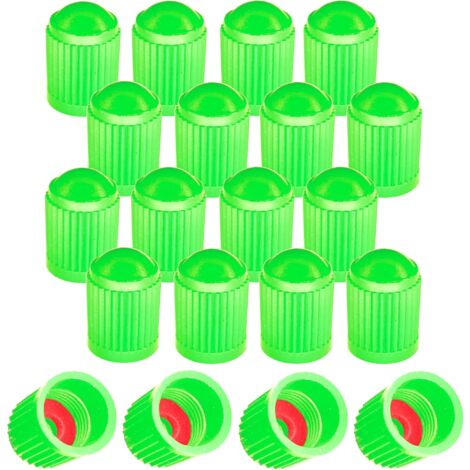 10 Bouchons De Valve Phosphorescents Vert Fluo - Pour Valves Schrader, Vélo, Moto, Auto, Visible La Nuit