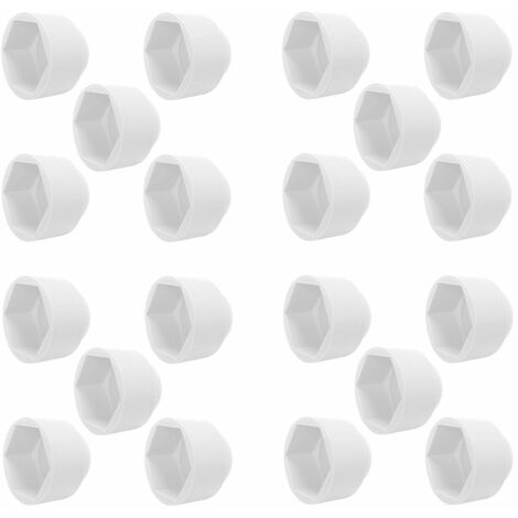 2241-20 Piece - Ø 17 mm Chrome capuchons des écrous, Cache-vis de roue  bouchon de boulon protecteurs