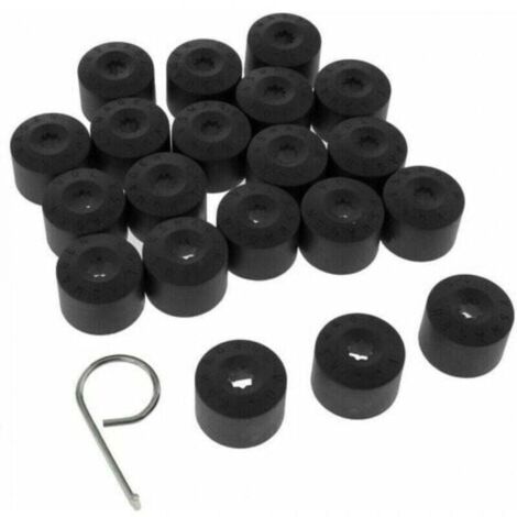 20x cache écrou noir capuchon protection bouchon plastique,Cache Ecrou